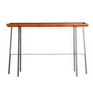 Console en fer gris 120x35x77 cm