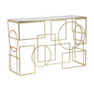 Console en fer or 133x41 cm