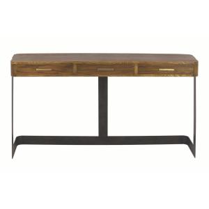 Console en métal et chêne brûlé - L150 cm