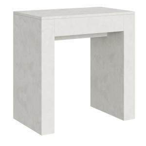 Console extensible 78x47/299 cm effet bois blanc