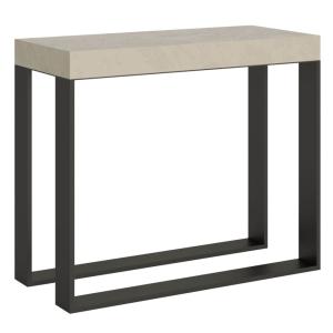 Console extensible 90x40/300 cm effet bois cachemire