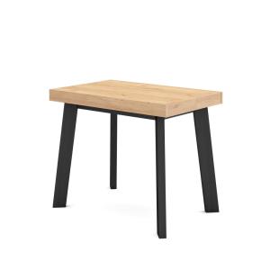 Console extensible effet bois de chêne 180x90x73cm
