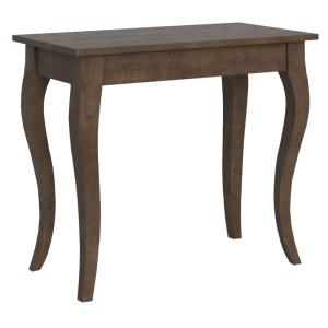 Console extensible effet bois noyer 90x48/308 cm