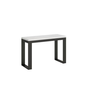 Console extensible portefeuille 120/200x45/90 cm effet bois