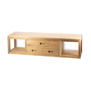 Console flottante en teck beige L 110 cm