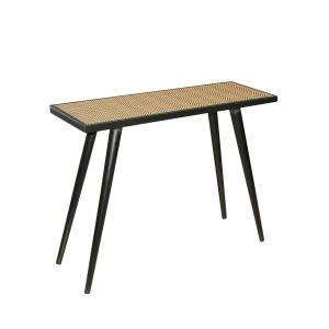 Console marron et noir motif chevron