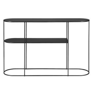 Console métal noir ovale 120cm GRAYSON