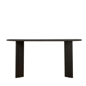 Console ovale en bois L150cm - Noir