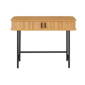 Console style contemporain 100 cm bois / noir