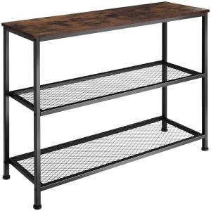 Console Style industriel 100 x 30 x 81 cm Bois foncé