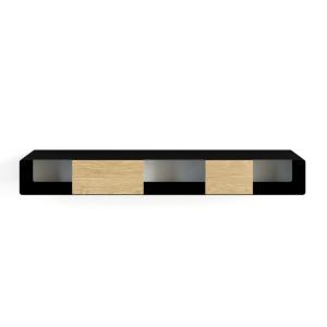 Console suspendue en métal et éléments en bois, 120x15 cm,…