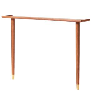 Console table murale scandinave en bois de noyer