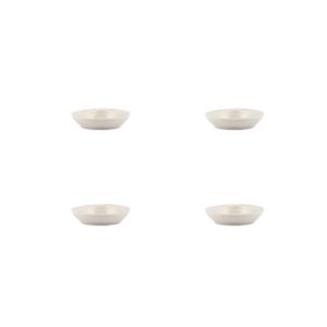 Coquetier 10,5xH2cm blanc  - Lot de 4