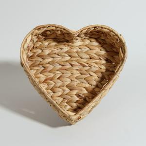 Corbeille à fruits coeur en jacinthe d'eau