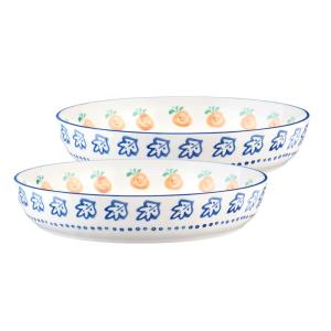 Corbeille à fruits NAPOLI Ø25,5cm - 2 pièces - Agrume