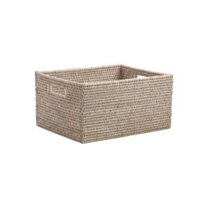 Corbeille rangement en rotin 28 x 22 x 15 cm