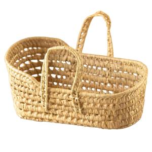 Couffin osier pour poupée naturel 19 x 36