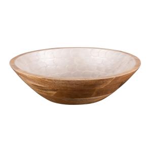 Coupe   30 cm blanche en bois