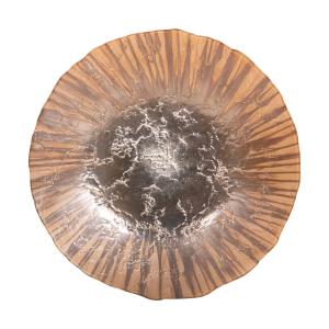 Coupe   40 cm marron en verre