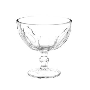 Coupe à glace en verre transparent