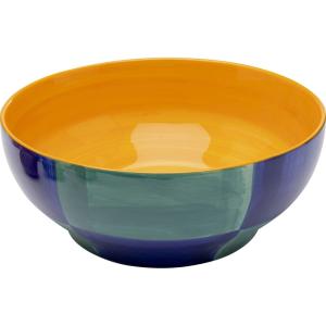 Coupe en grès bleu et jaune D25