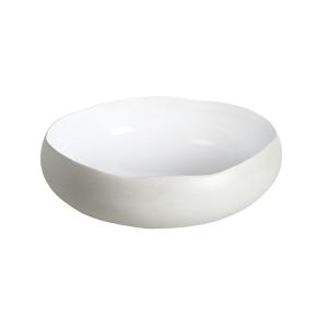 Coupe en grès de table blanc 27 cm