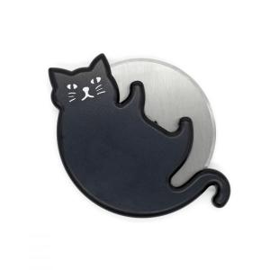 Coupe pizza cat lovers en plastique noir