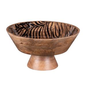 Coupe sur pied   30 cm marron en bois