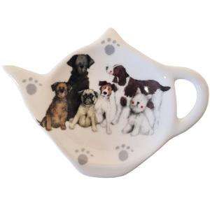 Coupelle pour sachets de thé en porcelaine blanche à motifs…