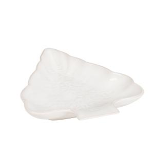 Coupelle sapin en grès blanc