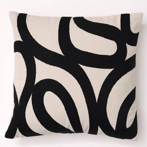 Coussin 40x40 noir en coton