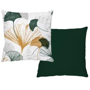 Coussin 40x40cm Feuille Vert