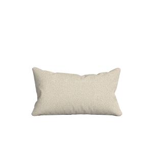 Coussin beige bouclé 60 x 30 cm