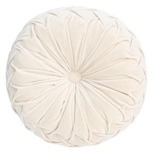 Coussin beige en coton D.35 cm