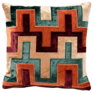Coussin BELLONA - Vert  45x45 cm - Impression Géométrique