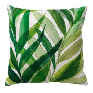 Coussin Blanche 45x45 cm Fleuri