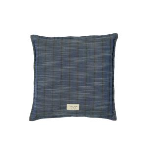 Coussin bleu en polyester H8.5x42x42