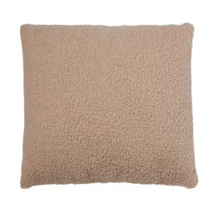 Coussin Bouclé Teddy – confort doux, beige 40x40, made in E…