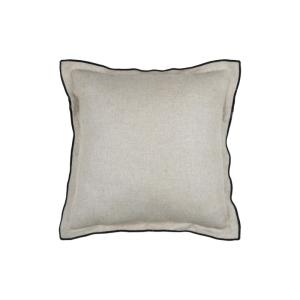 Coussin bourdon noir coloris lin 40x40cm