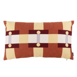 Coussin brodé multicolore 35x60