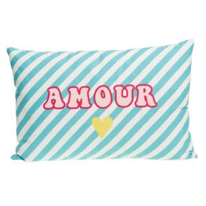 Coussin Candy Blue 40x60 cm multicolore en tissu