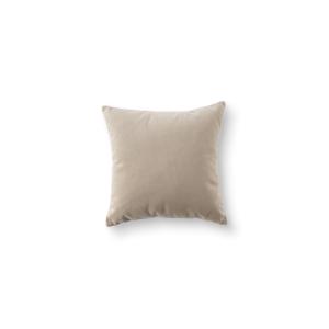 Coussin carré en velours beige 40 x 40 cm