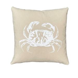 Coussin carré imprimé coton  40x40 cm Blanc
