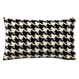 Coussin CHARLOTTE - Noir  30x50 cm - Mixte