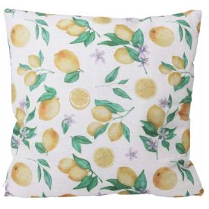 Coussin coton motif citrons 45x45cm