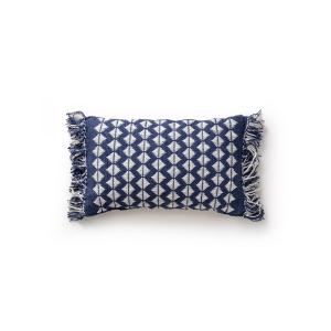 Coussin d'intérieur et d'extérieur bleu foncé 30x50