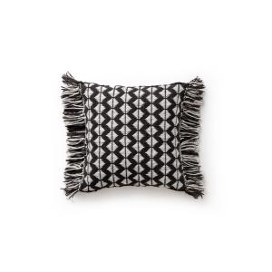 Coussin d'intérieur et d'extérieur noir & blanc 40x40