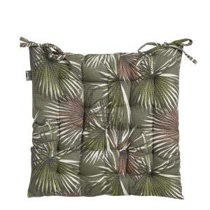 Coussin de chaise d'exterieur vert foncé 45x45
