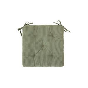 Coussin de chaise en coton vert