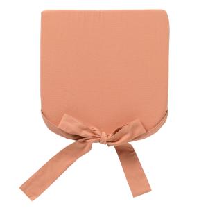 Coussin de chaise rose en coton 40x40 cm uni